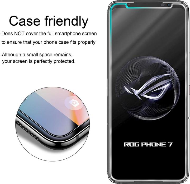 Produktbild Cadorabo Display Schutzglas Folie für Asus ROG Phone 7 / 7 3er Pack (3 Stück, Asus ROG Phone 7)