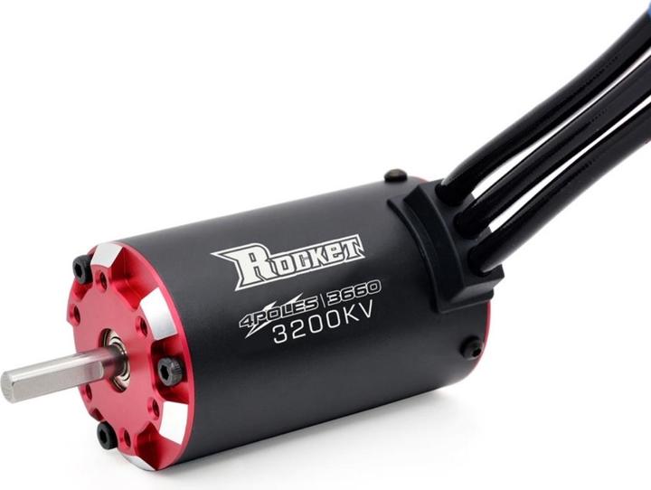 Actual product image Surpass Hobby Rocket V2 supersonic 3660 brushless motor 4250KV with 80A ESC combo
