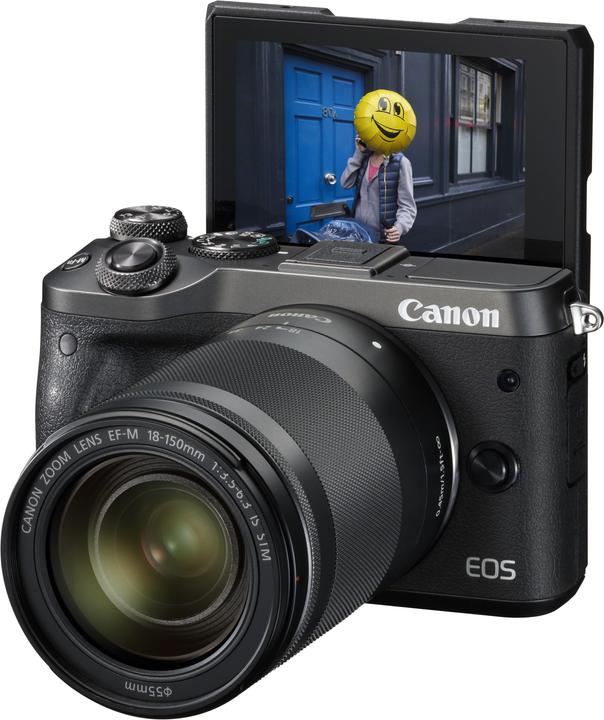 Produktbild Canon EOS M6 Kit - Import (18 - 150 mm, 24.20 Mpx, APS-C / DX)