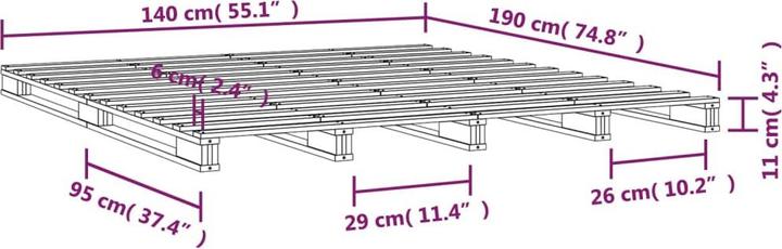 Actual product image VidaXL Yasmine (140 x 190 cm)
