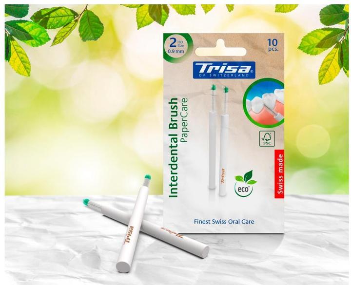 Actual product image Trisa Interdental Brus PaperCar ISO 2 10 (10 x, 0.90 mm)