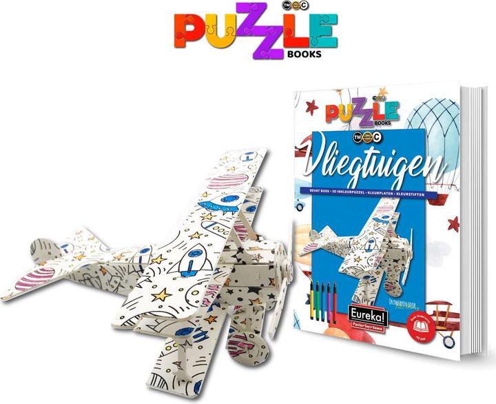 Actual product image Eureka! !!! 3D Puzzle Books Vliegtuigen (Dutch) = German 470052 French 470102
