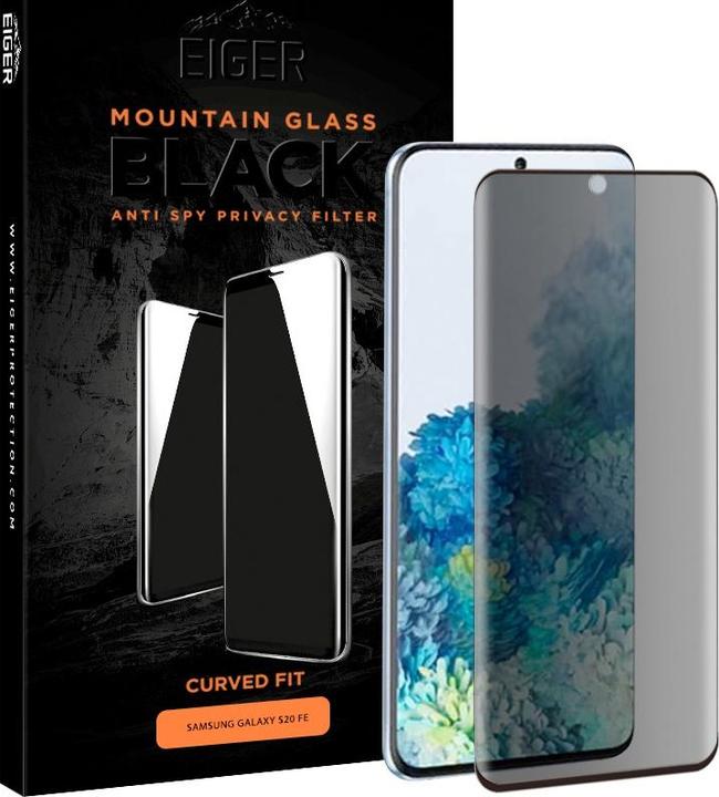 Actual product image Eiger Mountain Glass Black Edge (1 Piece, Samsung Galaxy S20 FE)