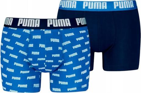 Puma Herren-Boxershorts im 2er-Pack mit Everyday-Aop-Print (M, 2er Pack)