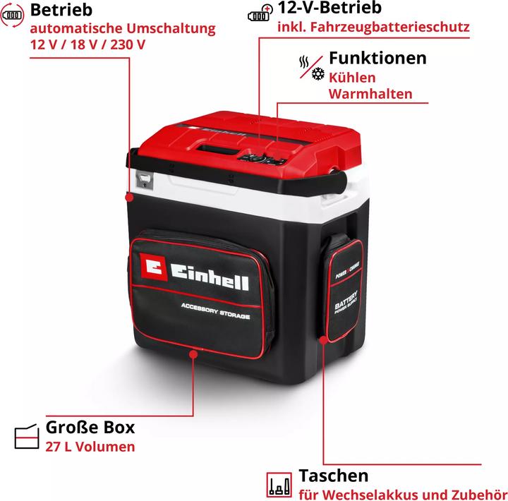 Produktbild Einhell Kühlbox TE-COL 18/27 Li-Solo (27 l)