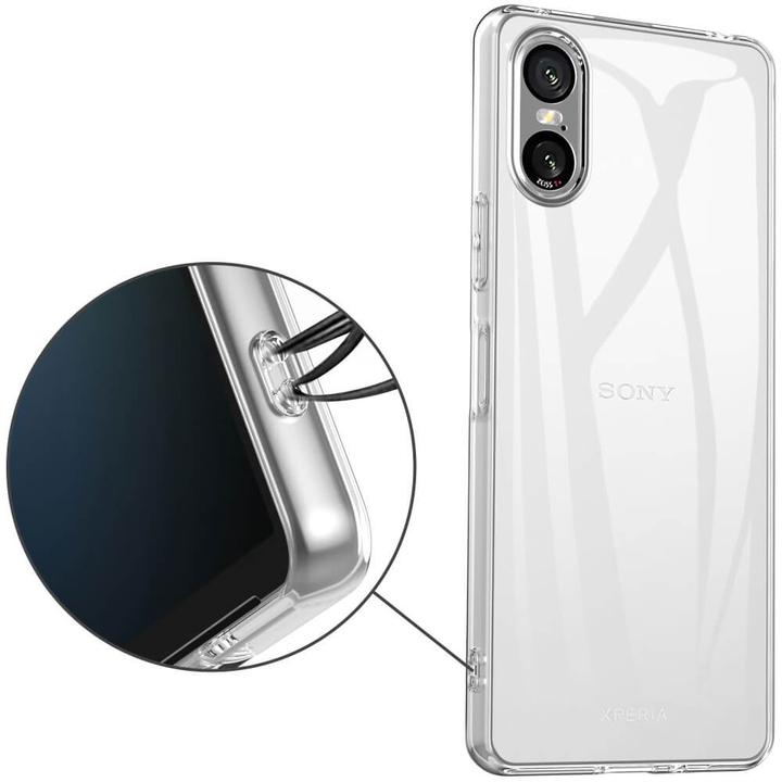 Actual product image Cover-Discount Sony Xperia 10 VI - Silicone rubber case transparent (Sony Xperia 10 VI)