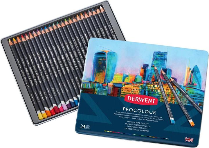 Produktbild Derwent Procolour Buntstifte Set, 24 Stück (24 x)