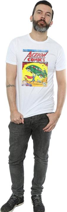 Actual product image Superman Mens Action Comics Issue 1 Cover Cotton T-Shirt (XXL)