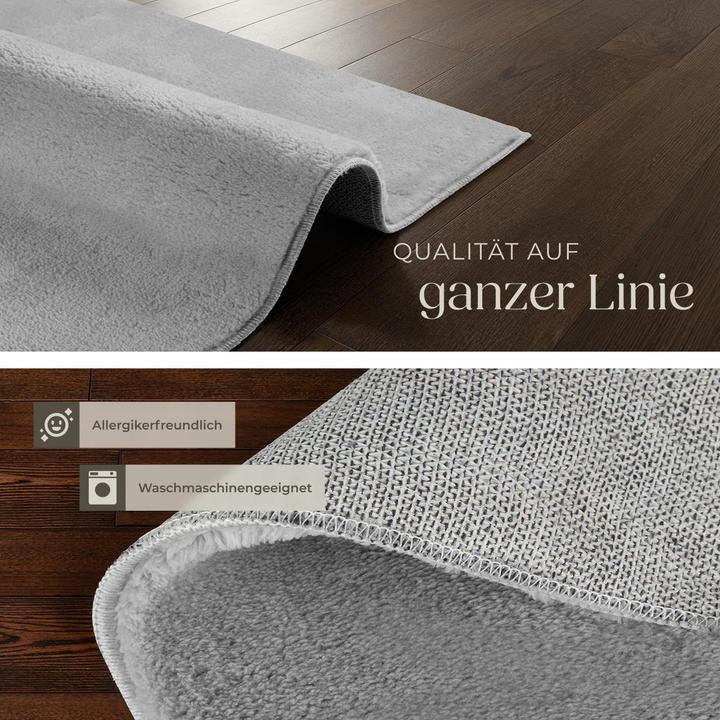 Produktbild tectake Kurzflorteppich Soft Zone (60 x 110 cm)