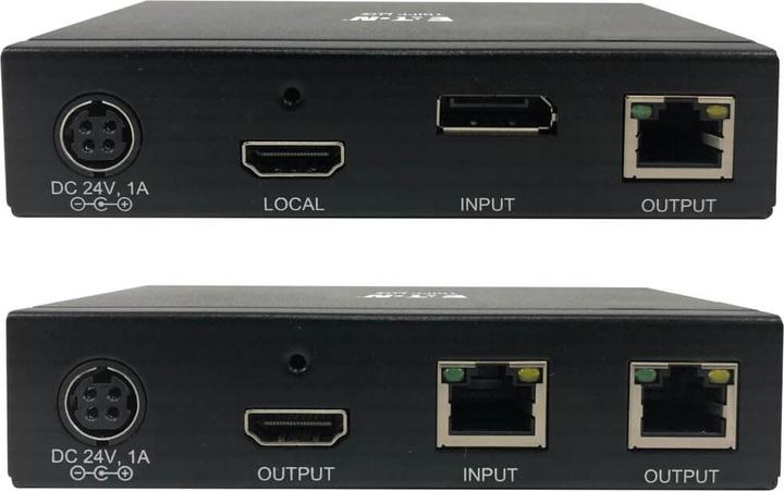Actual product image Eaton DisplayPort to HDMI over Cat6 Extender Kit Transmitter/Transceiver 4K 60Hz HDR 4:4:4