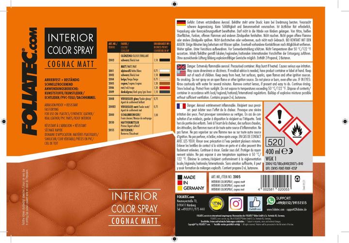 Produktbild Foliatec Innenraumfarbe