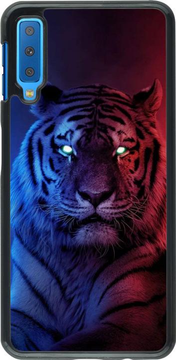 Actual product image PhoneLook Coque Tiger Blue Red (Samsung Galaxy A7)