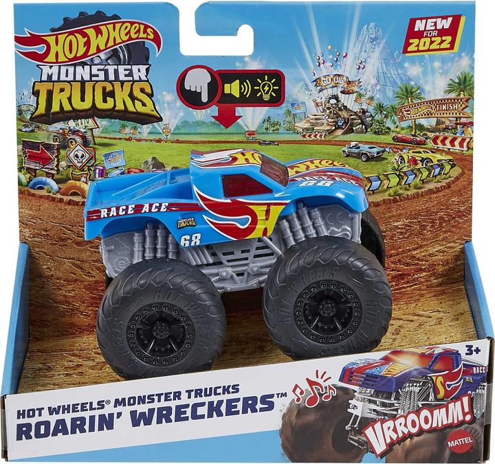 Actual product image Hot Wheels Monster Trucks Roarin Wreckers, assorted