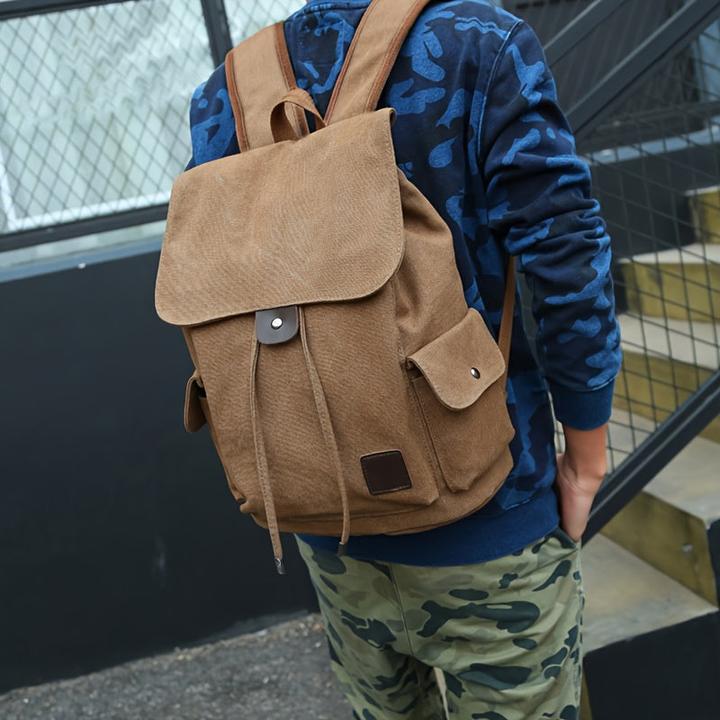 Image du produit Only-Bags.Store Sac à dos tendance à la mode, sac en toile décontracté, sac à dos de voyage de style universitaire