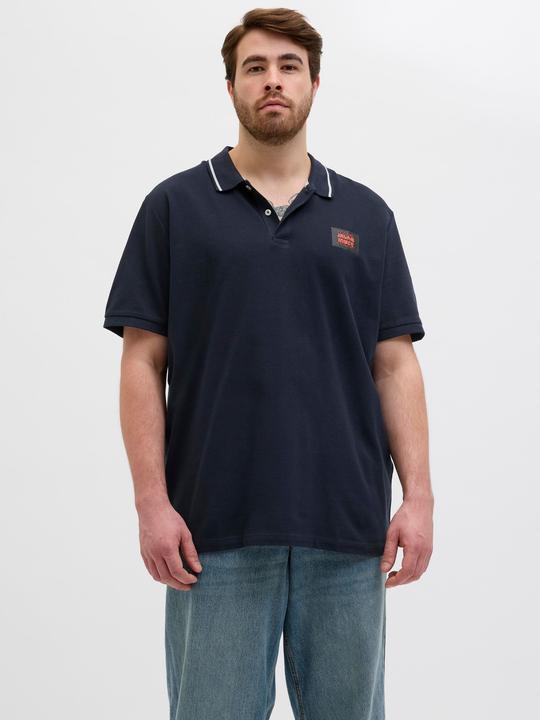 Actual product image Jack & Jones Plus Size Gedruckt Poloshirt Poloshirt (5XL)