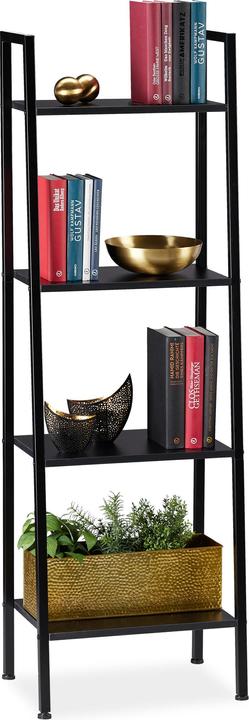 Actual product image Relaxdays Bookcase with 4 Shelves (44 x 31.5 x 136 cm)