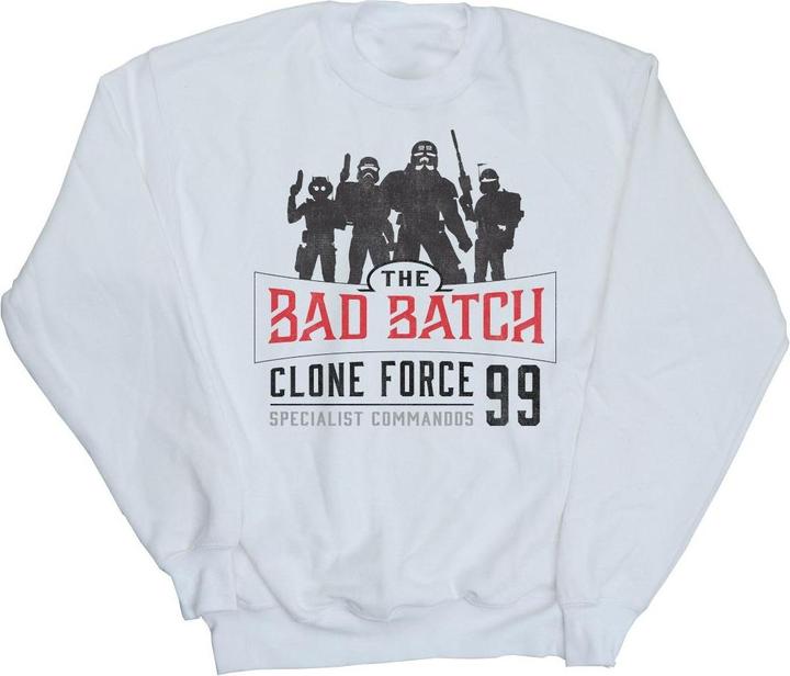 Actual product image Star Wars Mens The Bad Batch Clone Force 99 Sweatshirt (S)