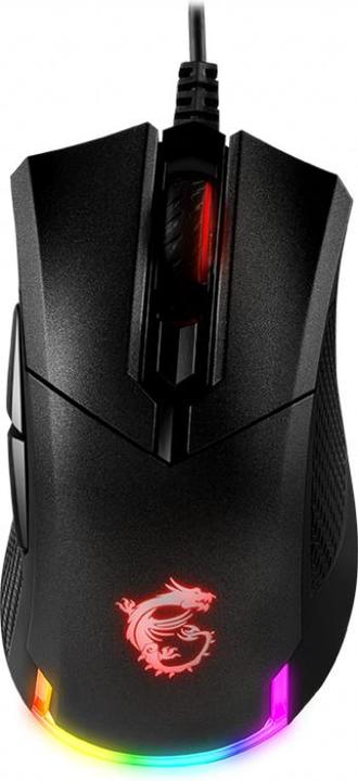 Image du produit MSI Souris de jeu légère et ergonomique Clutch GM50, capteur optique PMW-3330, avec RGB illuminati (Filaire)