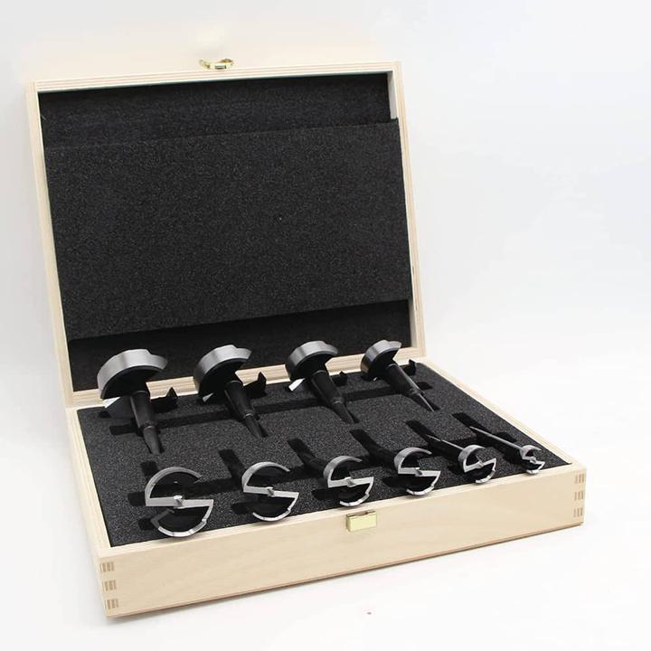 Produktbild Fisch Tools Forstnerbohrersatz BLACK SHARK PRO (15, 20, 25, 26, 30, 35, 40, 45, 50, 55 mm)