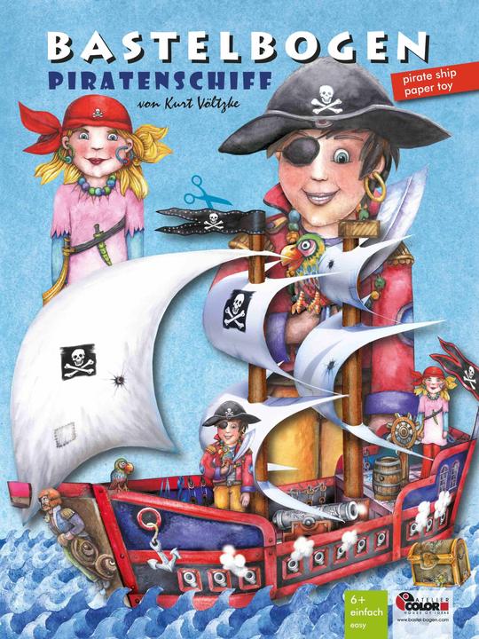 Produktbild Piratenschiff Bastelbogen mit Piraten u
