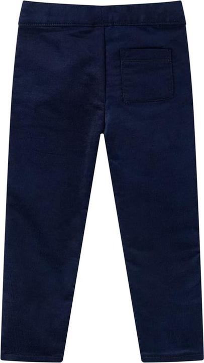Image du produit VidaXL Pantalon enfant Bleu marine foncé 128,Matière : 98% Coton (128)