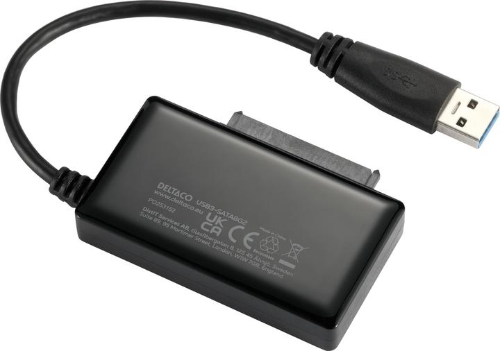 Deltaco usb 3.0 to sata 6gb/s adapter for 2.5/3.5 hdd black