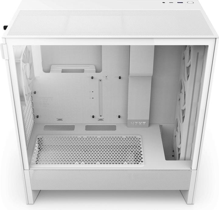 Immagine prodotto NZXT H5 Flow RGB ( 2024 ) (bianco, vetro temperato) (ATX, mATX, E-ATX, Mini-ITX)