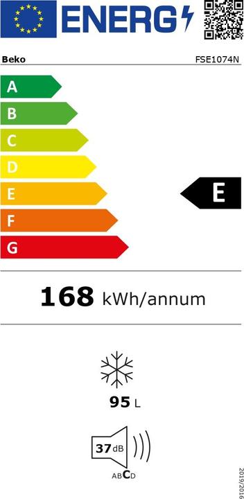 Etichetta energetica Beko FSE 1074 N (Struttura autonoma, 90 l)