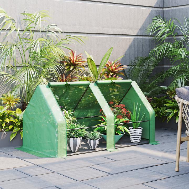Image du produit Outsunny Serre avec système d'assemblage Structure