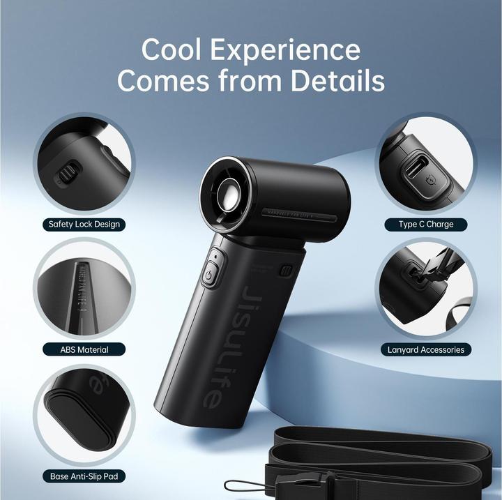 Immagine prodotto Jisulife Handheld Fan Life9 (3600mAh) black