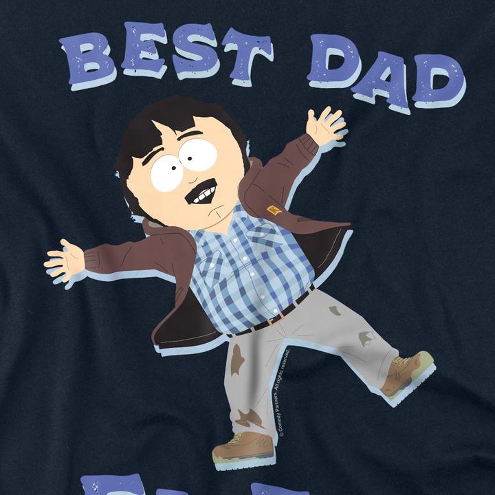 Actual product image Ubisoft Unisex Adult Best Dad Ever Randy Marsh Fathers Day T-Shirt (S)