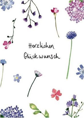 Produktbild Taurus Kunstkarten Postkarte Aquarell Blumen