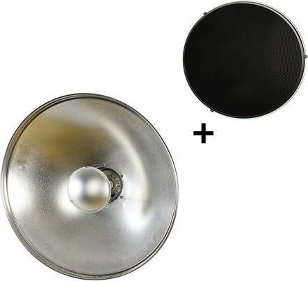 Image du produit Studioking Beauty Dish Argent SK-BD420 42 cm avec nid d'abeille (Beauty Dish, 42 cm)