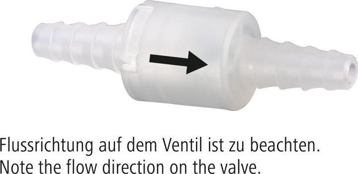 Produktbild Xavax Rückschlagventil, mit 2 Schlauchschellen, für max. Ø 10 mm