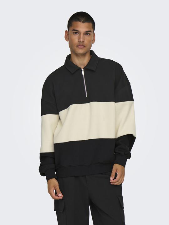 Produktbild Only & Sons Onsbyron Vtg Ls Zip Polo (XXL)