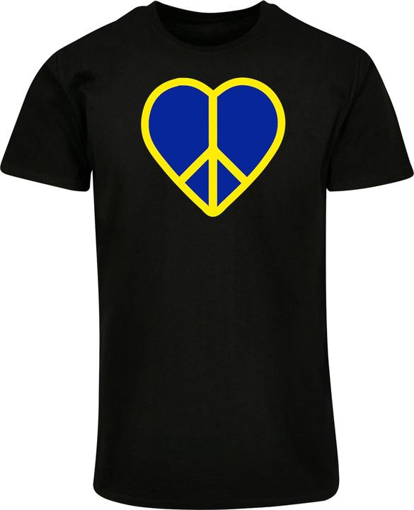 Merchcode Peace - Heart Peace Basic T-Shirt - 161531