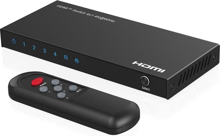 Image du produit MicroConnect Commutateur HDMI 4x1 4K@60Hz, HDCP