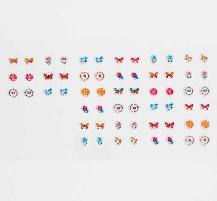 Immagine prodotto Rex London Stick on Earrings Floral Flutter (Adesivo, Materiale sintetico)