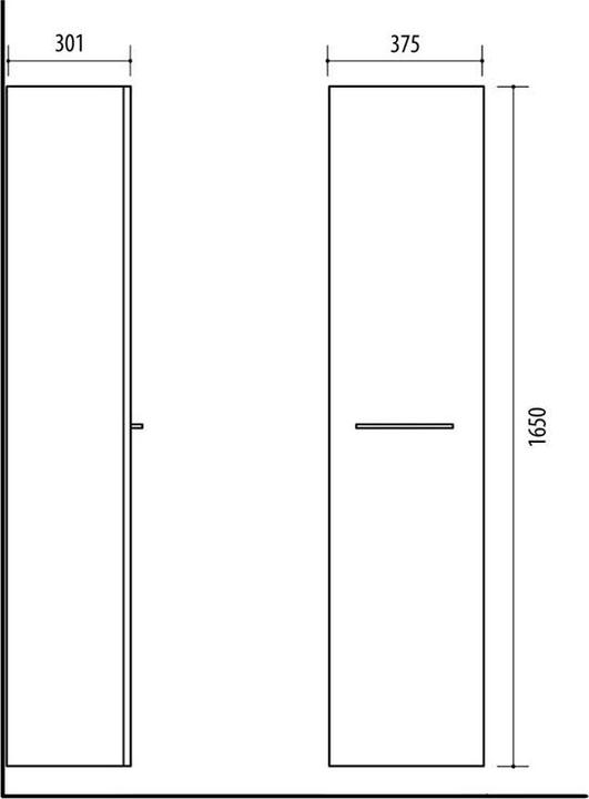 Produktbild Tall Cabinet Elegance Su38 Sonoma