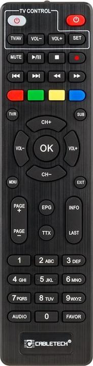 Produktbild Cabletech Tuner DVB-T2 H.265 HEVC (DVB-T, DVB-T2)
