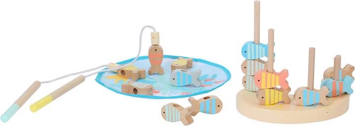 Actual product image Classic World Fishing game seal made of wood, 24pcs.