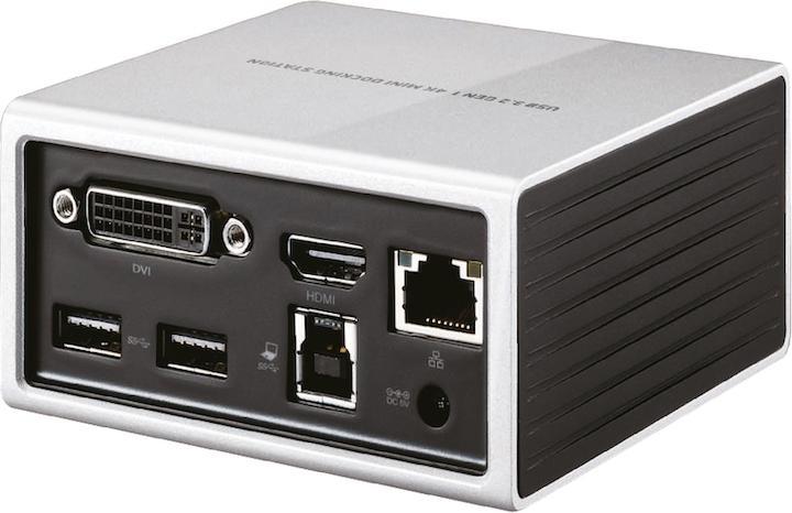 Actual product image Club 3D CLUB3D SenseVision USB 3.0 4K UHD Mini Docking Station (USB-C, 4 Ports)
