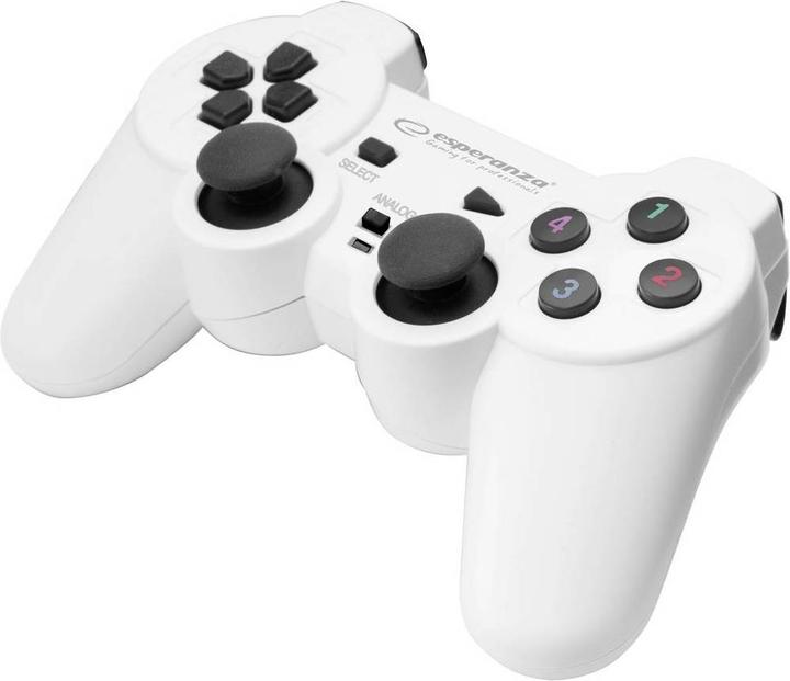 Produktbild Esperanza WARRIOR Gamepad PC Weiss (PC)