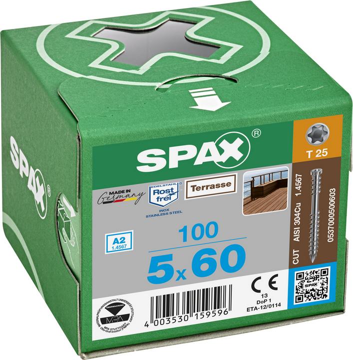 Produktbild Spax Selbstbohrschrauben -D A2 (100 Schrauben pro Stück)
