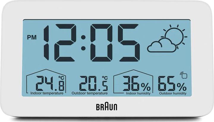 Immagine prodotto Braun Sveglia digitale BC13WP con stazione meteo