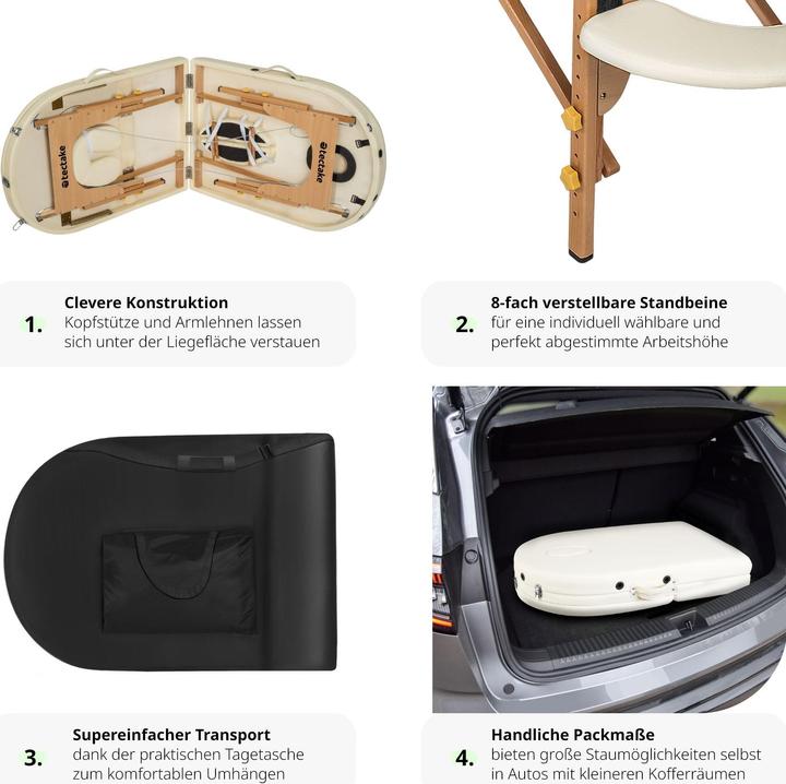 Produktbild tectake Massageliege oval