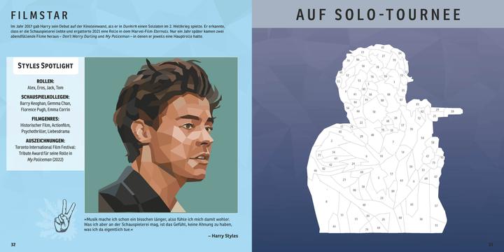 Actual product image Tribute Edition Harry Styles mosaic sticker book