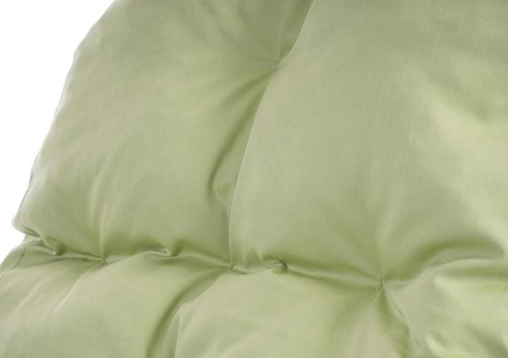 Immagine prodotto Mendler Sedia a dondolo, Poltrona in rattan, bianco - cuscino verde