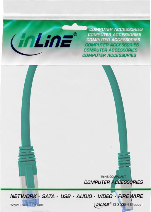Produktbild InLine Patchkabel (S/FTP, CAT6a, 0.25 m)