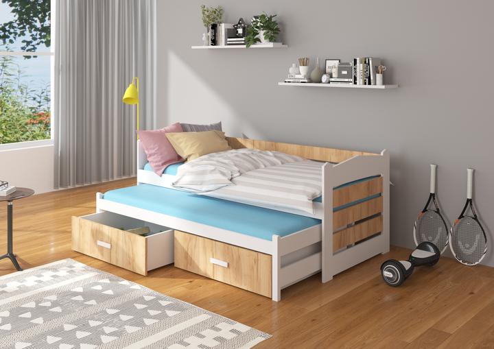 Produktbild ADRK Furniture Doppelbett mit Matratzen TIARRO 180x80 (180 x 80 cm)